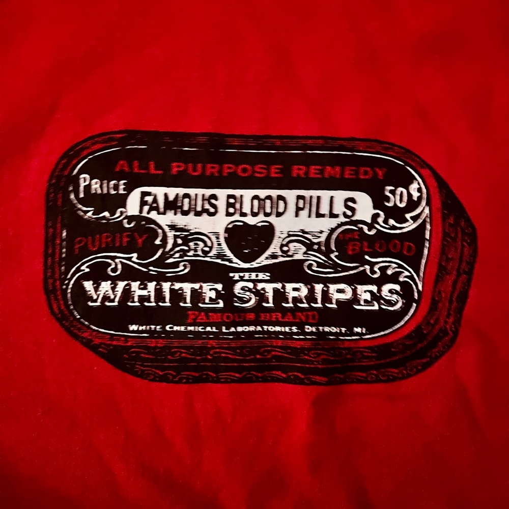 Original Vintage White Stripes Tour Shirt